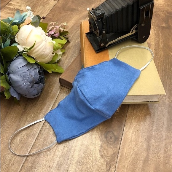 MADE IN USA, Blue Washable Reusable Face Mask - Picture 2 of 6